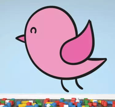 Vinilo infantil ilustración pájaros - TenVinilo