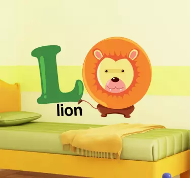 Vinilo infantil letra L - TenVinilo