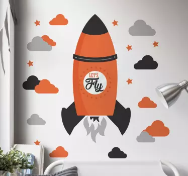 Vinilo infantil let's fly - TenVinilo