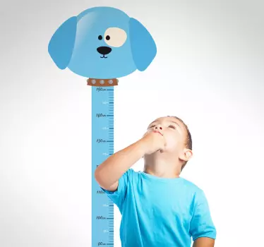 Vinilo infantil medidor perro - TenVinilo