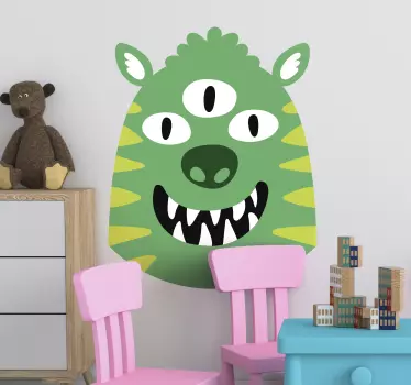 Vinilo habitación infantil monstruo feliz - TenVinilo