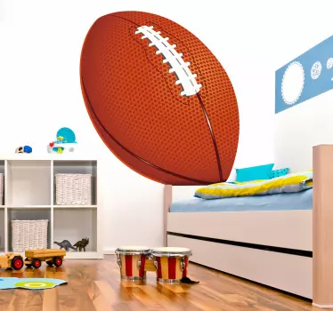 Vinilo infantil pelota rugby - TenVinilo