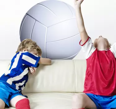 Vinilo infantil pelota volley - TenVinilo