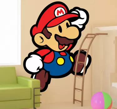 Vinilo gamer infantil Supermario - TenVinilo