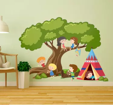 Vinilo habitación infantil Tipi - TenVinilo