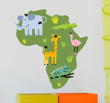 Vinilo mapa África - TenVinilo