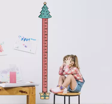 Pegatinas de navidad Medidor Arbol - TenVinilo