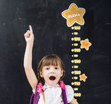 Vinilo medidor estrellas personalizable - TenVinilo