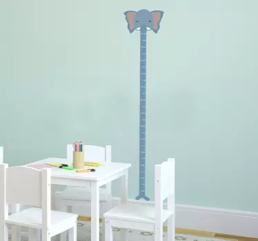 Vinilo medidor infantil elefante - TenVinilo