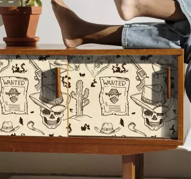 Vinilo puerta estrella sheriff con nombre - TenVinilo