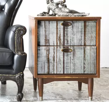 Vinilo mueble Pelar madera - TenVinilo