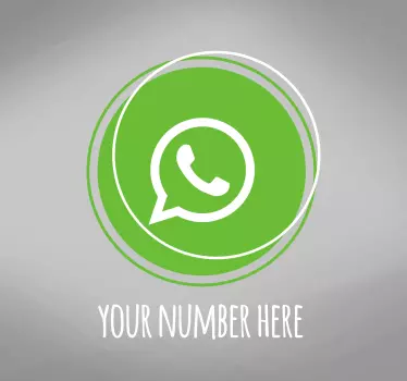 Vinilo para escaparates logo WhatsApp personalizado - TenVinilo