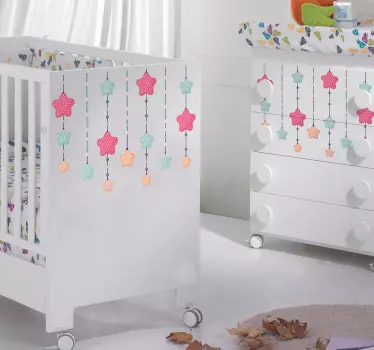 Vinilo para muebles de bebé estrellas - TenVinilo
