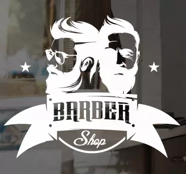 Vinilo para peluquería barbería clásica - TenVinilo