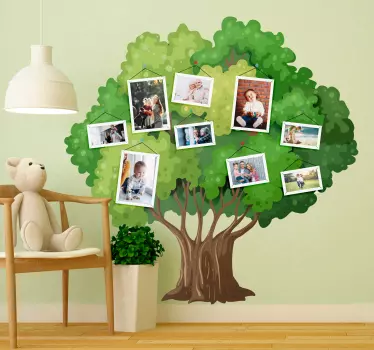 Vinilo habitación infantil árbol genealógico - TenVinilo