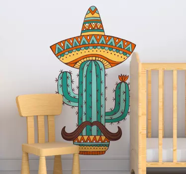 Vinilo planta cactus mejicano - TenVinilo