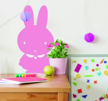 Vinilo animal Conejito miffy - TenVinilo