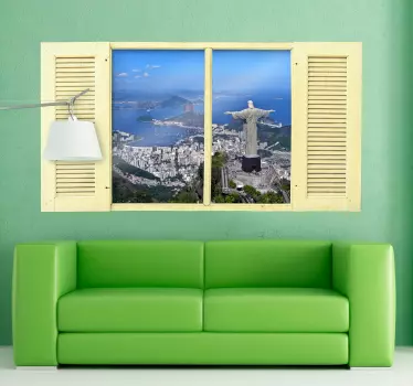 Vinilo decorativo cristo redentor - TenVinilo