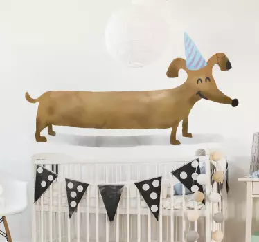 Vinilo habitación infantil Dibujos de perritos - TenVinilo