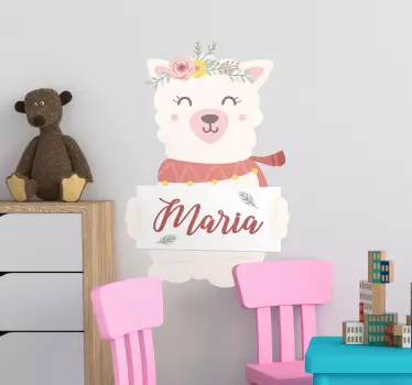 Vinilo animal Alpaca - TenVinilo