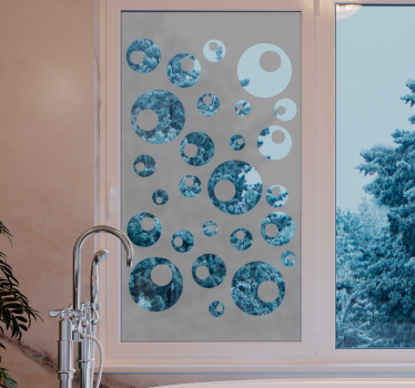 Vinilo de ventana de perlas de agua - TenVinilo