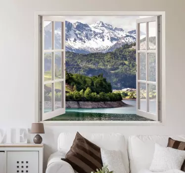 Vinilo 3d ventana vistas personalizadas - TenVinilo