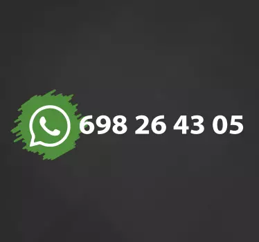 Vinilo escaparate WhatsApp personalizable - TenVinilo