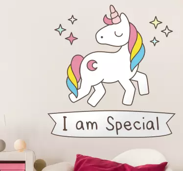 Vinilos infantiles unicornio special - TenVinilo