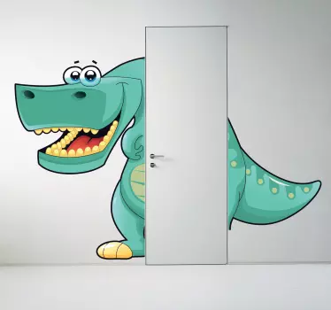 Vinilos para puertas dinosaurio - TenVinilo