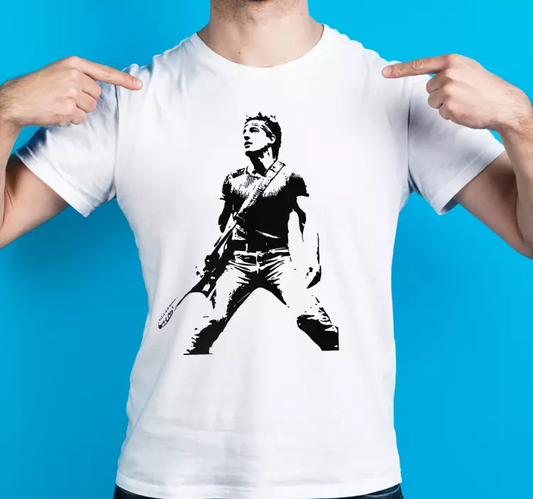 Bruce springsteen negro blanco camiseta personalizada - TenVinilo