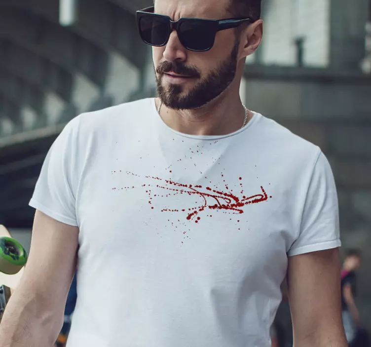 Camiseta Halloween Manchado de sangre - TenVinilo