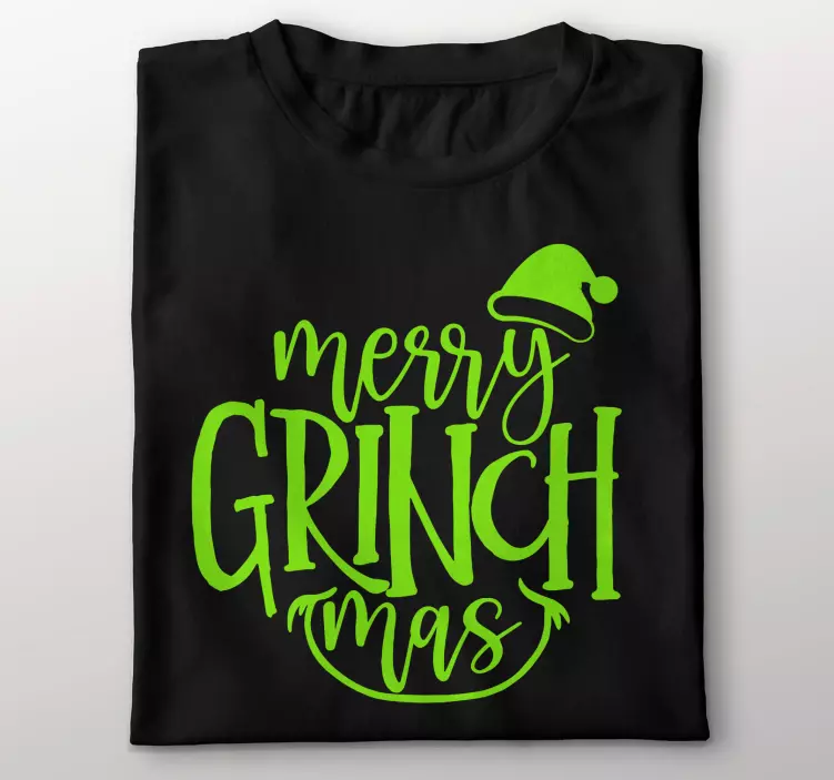 Camiseta navideña Diseño original feliz grinchmas - TenVinilo