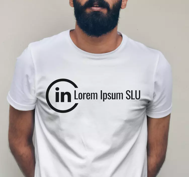 Camiseta cuenta de linkedin personalizada - TenVinilo