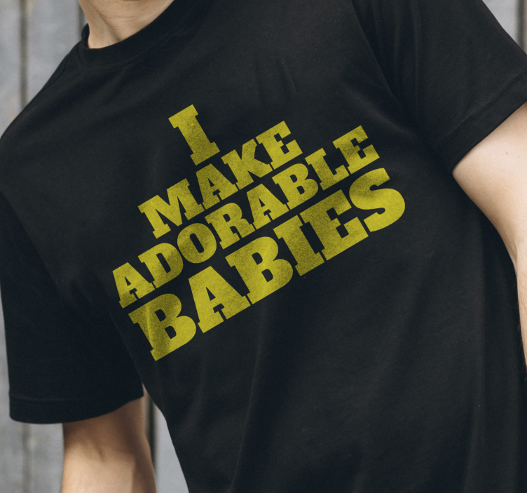 Camiseta Día de la Madre hago bebés adorables - TenVinilo