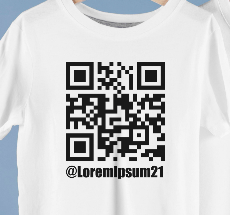 Camiseta código Instagram QR personalizado - TenVinilo