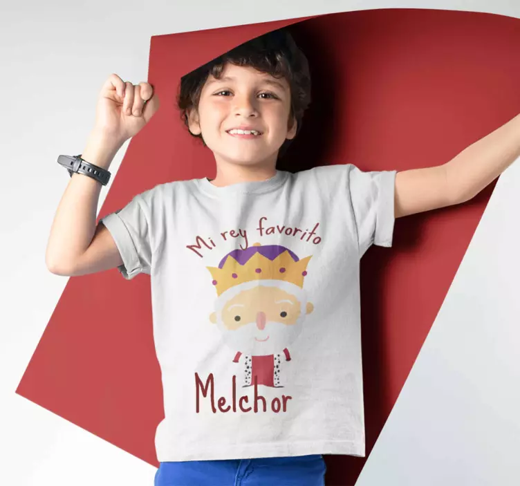 Camiseta navideña Rey Melchor - TenVinilo