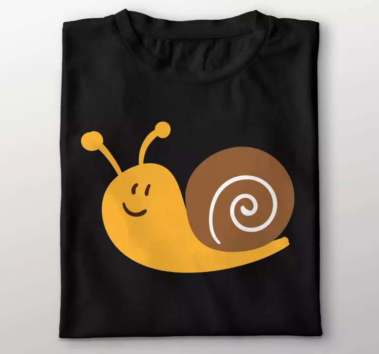 Camiseta infantil Caracol en dibujos animados - TenVinilo
