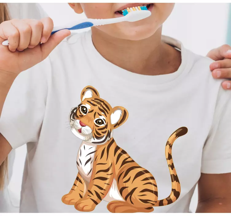 Camiseta niños tigre bebé - TenVinilo