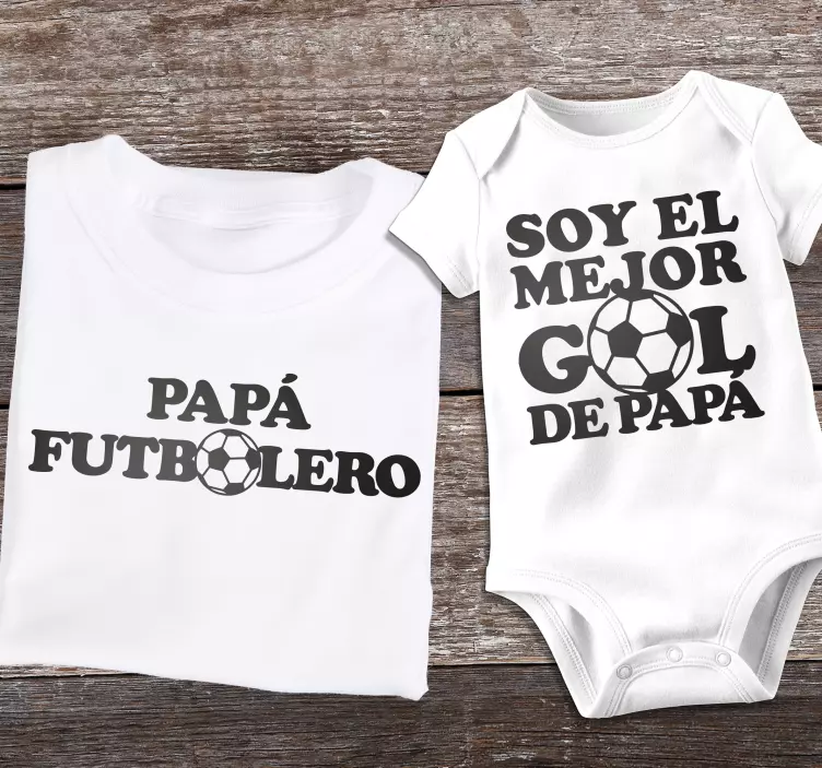 Camiseta padre e hijo futboleros - TenVinilo