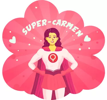 Camiseta Superwoman para niña con nombre - TenVinilo