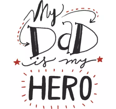 Camiseta niños Dad is my Hero - TenVinilo
