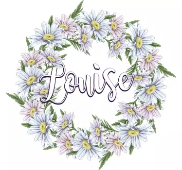 Camiseta personalizada corona de flores - TenVinilo