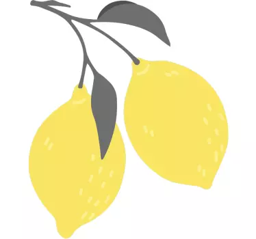 Camiseta diseño de fruta de limón - TenVinilo