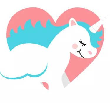 Camiseta niños encanto de corazón de unicornio - TenVinilo