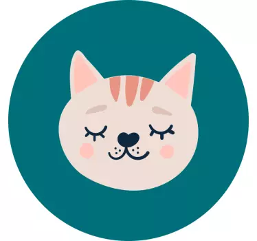 Camiseta niños cara de gato linda - TenVinilo