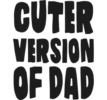 Camiseta niños papá en versión adorable - TenVinilo