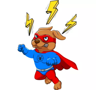 Camiseta niños aventura del perro superhéroe - TenVinilo