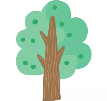 Camiseta niños diseño árbol verde - TenVinilo