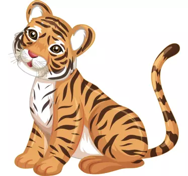 Camiseta niños tigre bebé - TenVinilo