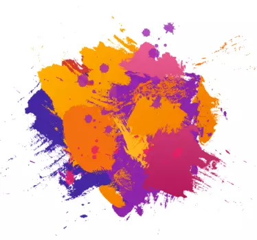 Camiseta niños salpicadura de color vibrante - TenVinilo
